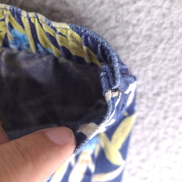 Liz Claiborne Capri Pants Womens Size 16 Blue Floral (Altered Waist) W31 L22 - Picture 5 of 16